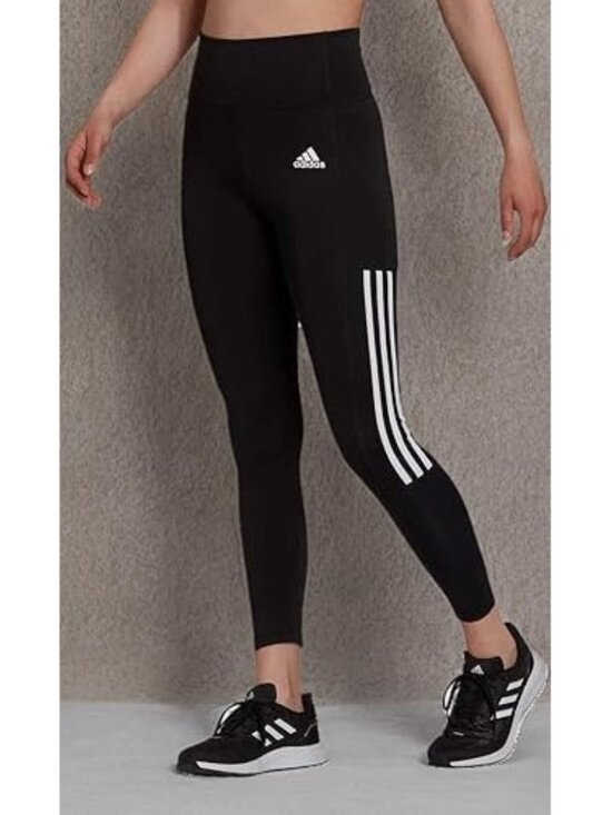 adidas Pants - ADIDAS Women's Lightweight High Rise 3-Stripe 7/8 Leggings Size S In Black